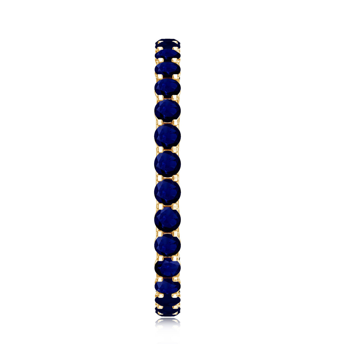 Real Blue Sapphire Full Eternity Ring for Women