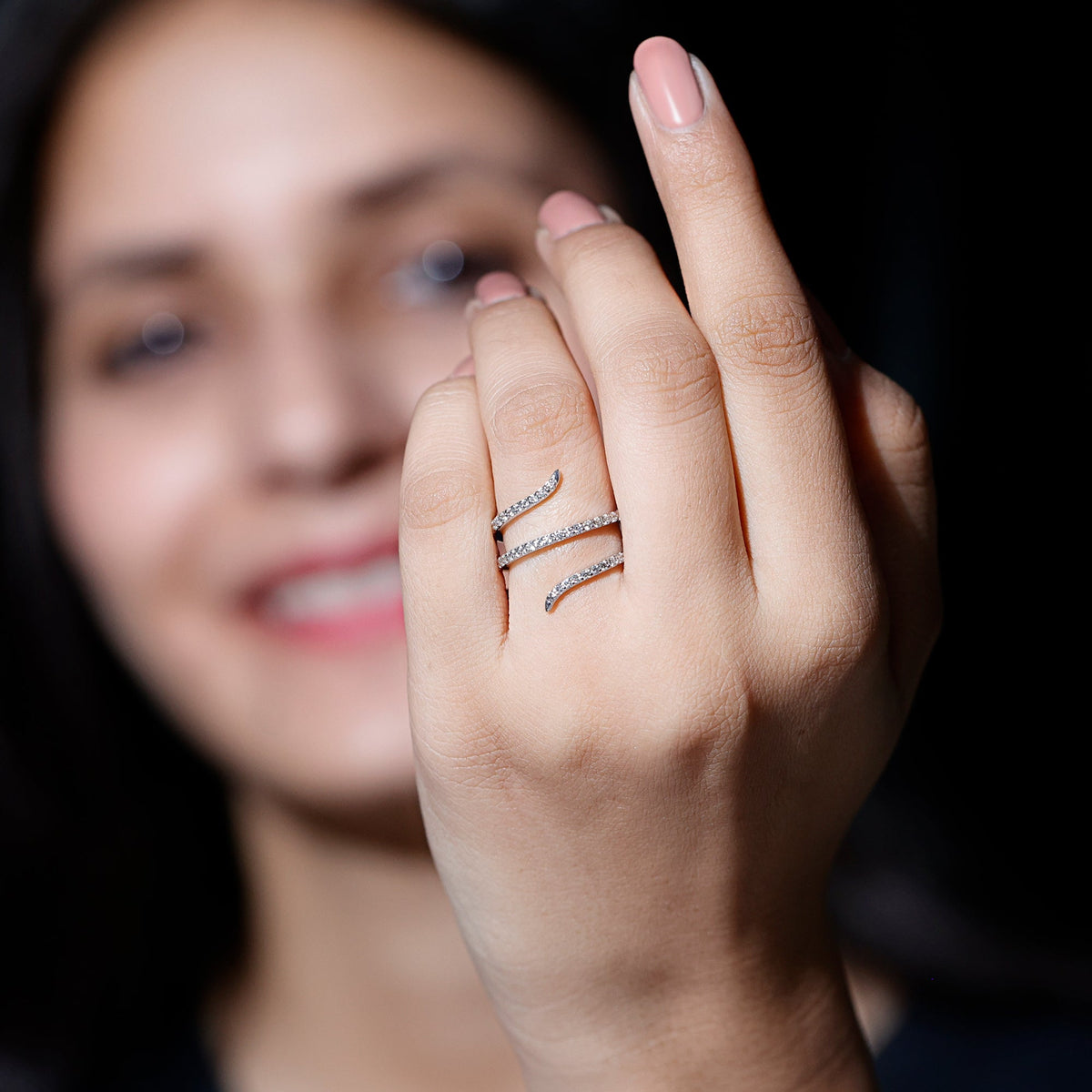 Certified Lab Grown Diamond Cocktail Ring For Women