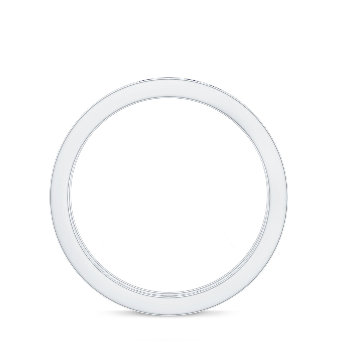 Natural Blue Sapphire Eternity Stackable Ring for Women