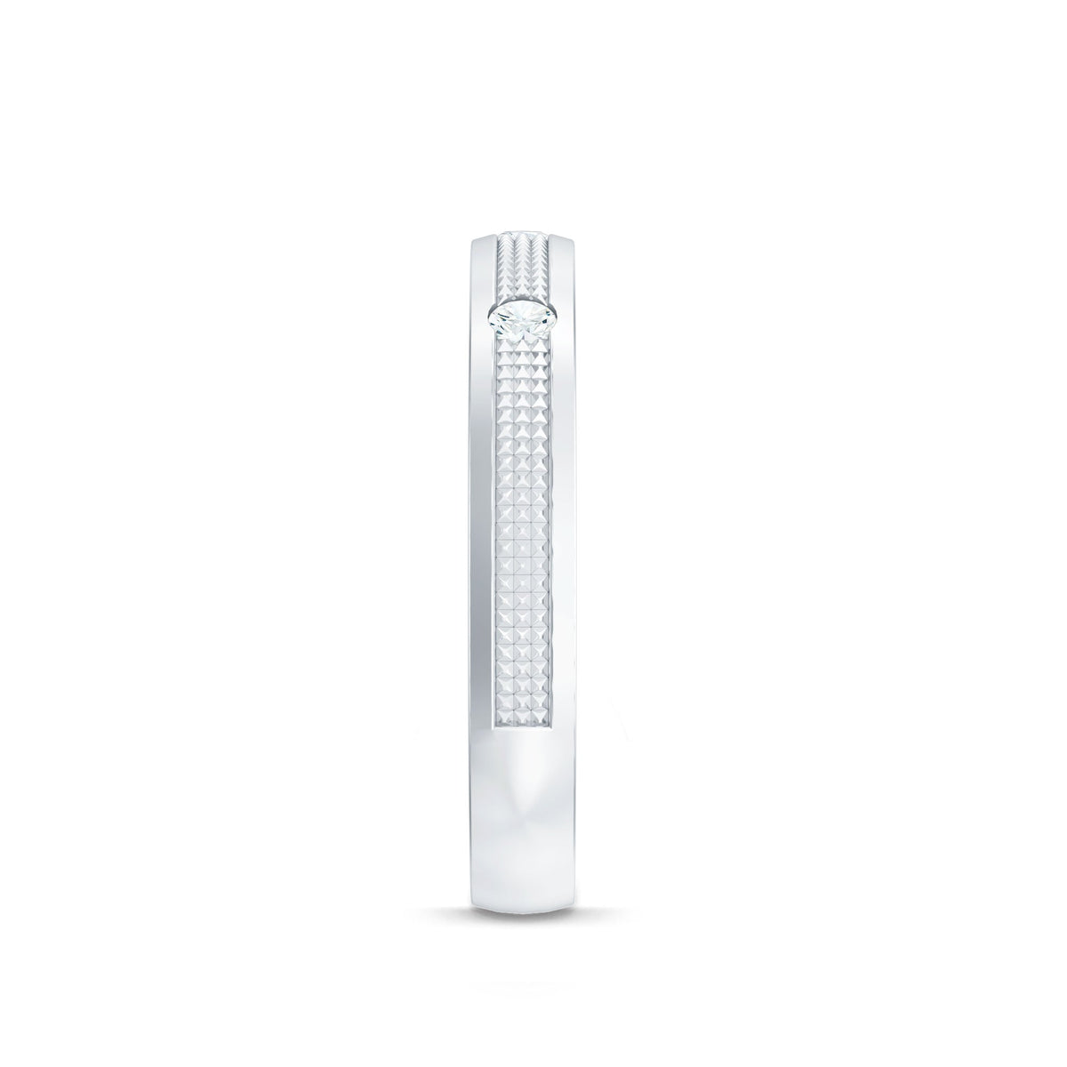 Certified Diamond Band Ring in Flush Setting