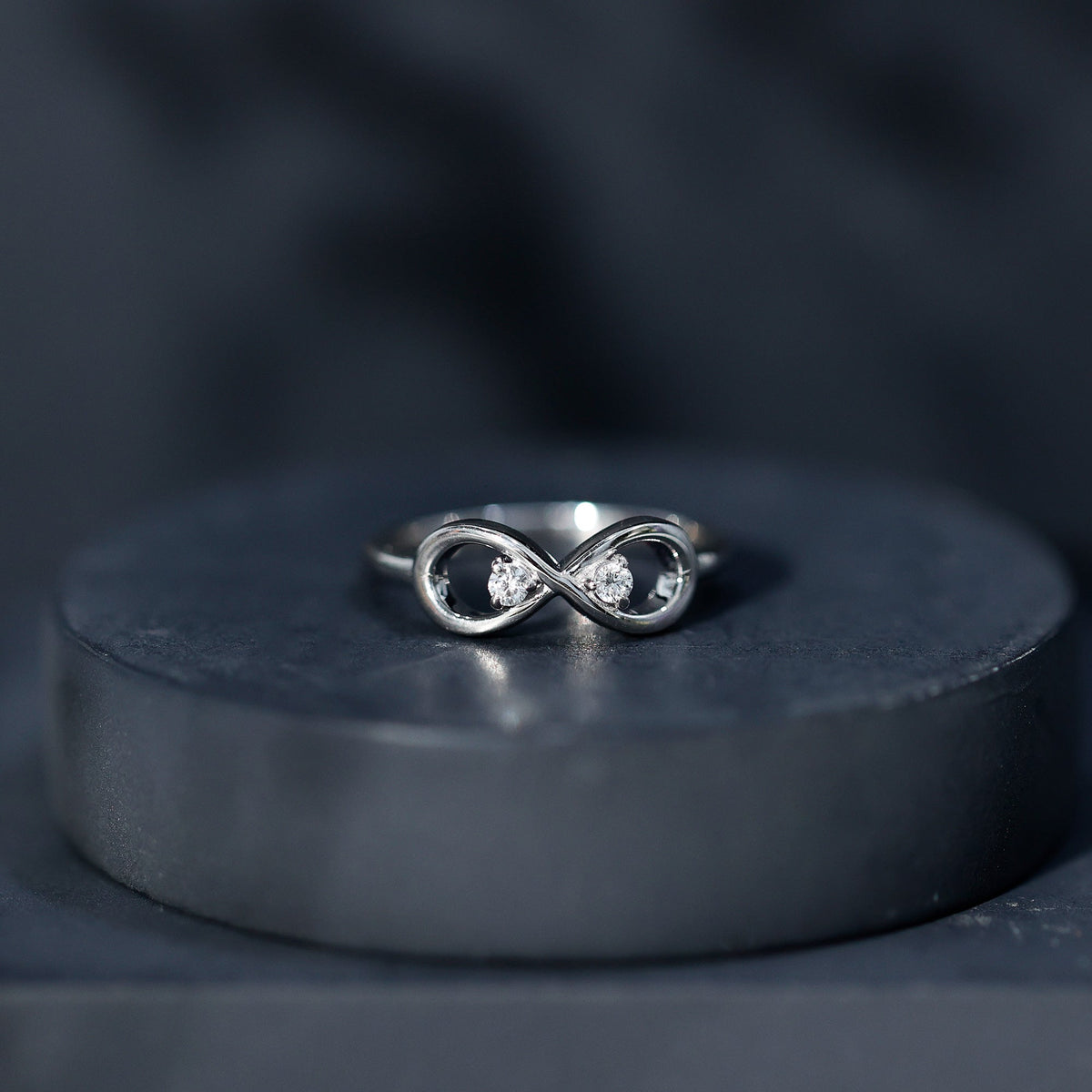 Certified Real Diamond Infinity Promise Ring for Women