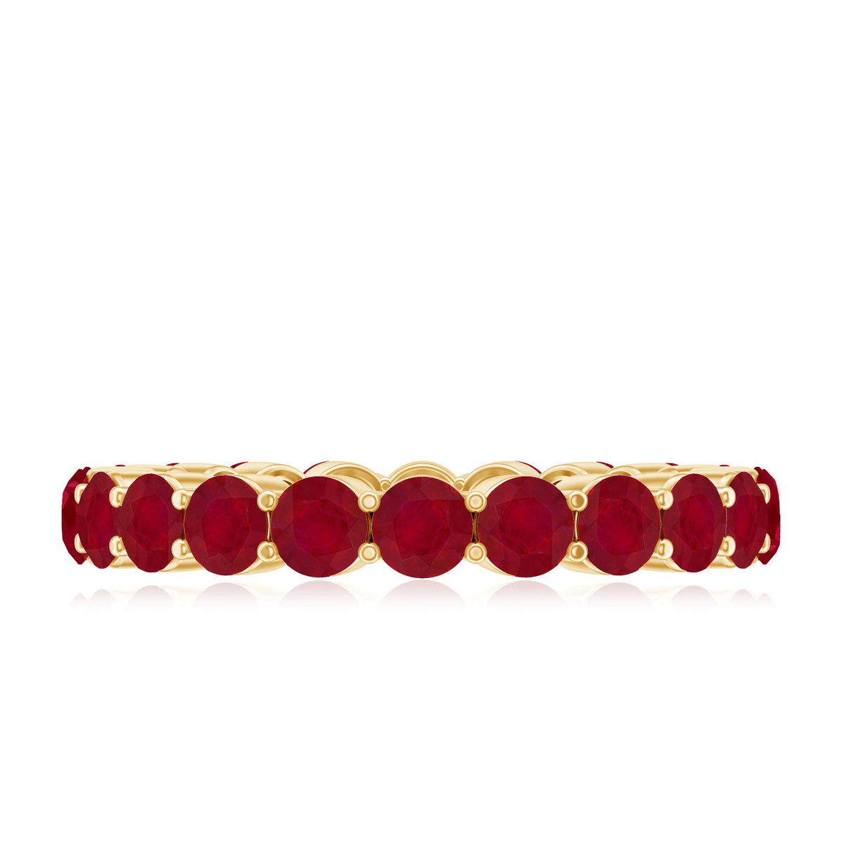 Genuine Red Ruby Full Eternity Ring