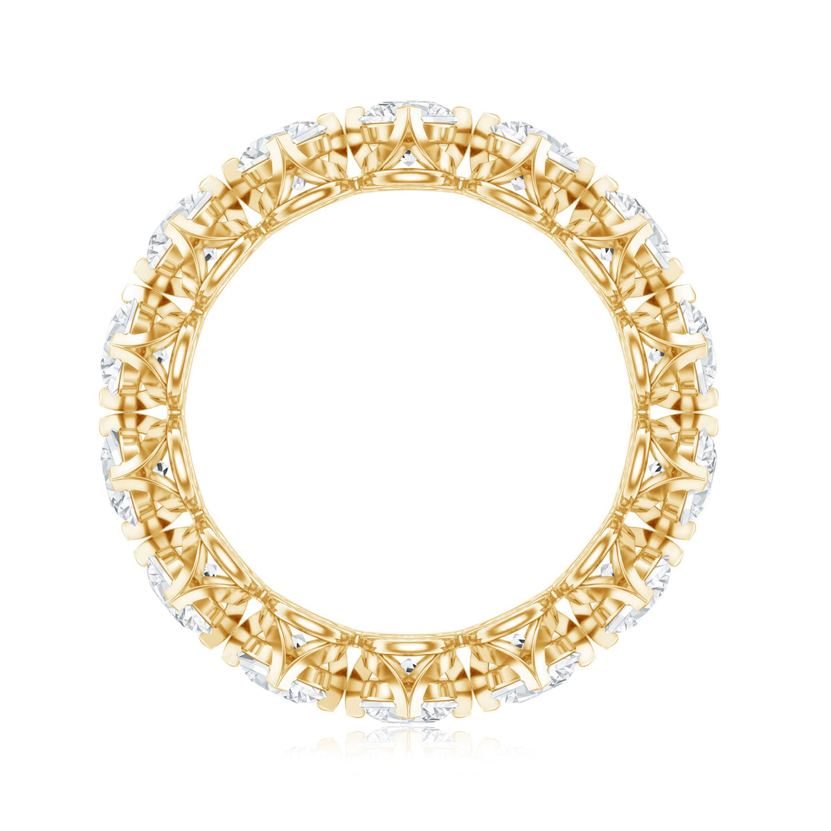 Designer Moissanite Anniversary Band Ring
