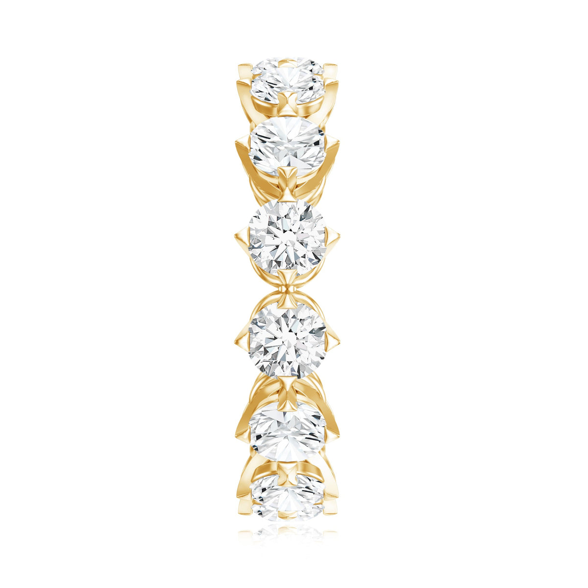 Designer Moissanite Anniversary Band Ring