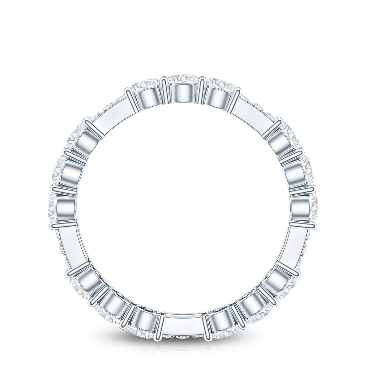 Designer Round Moissanite Full Eternity Ring for Women