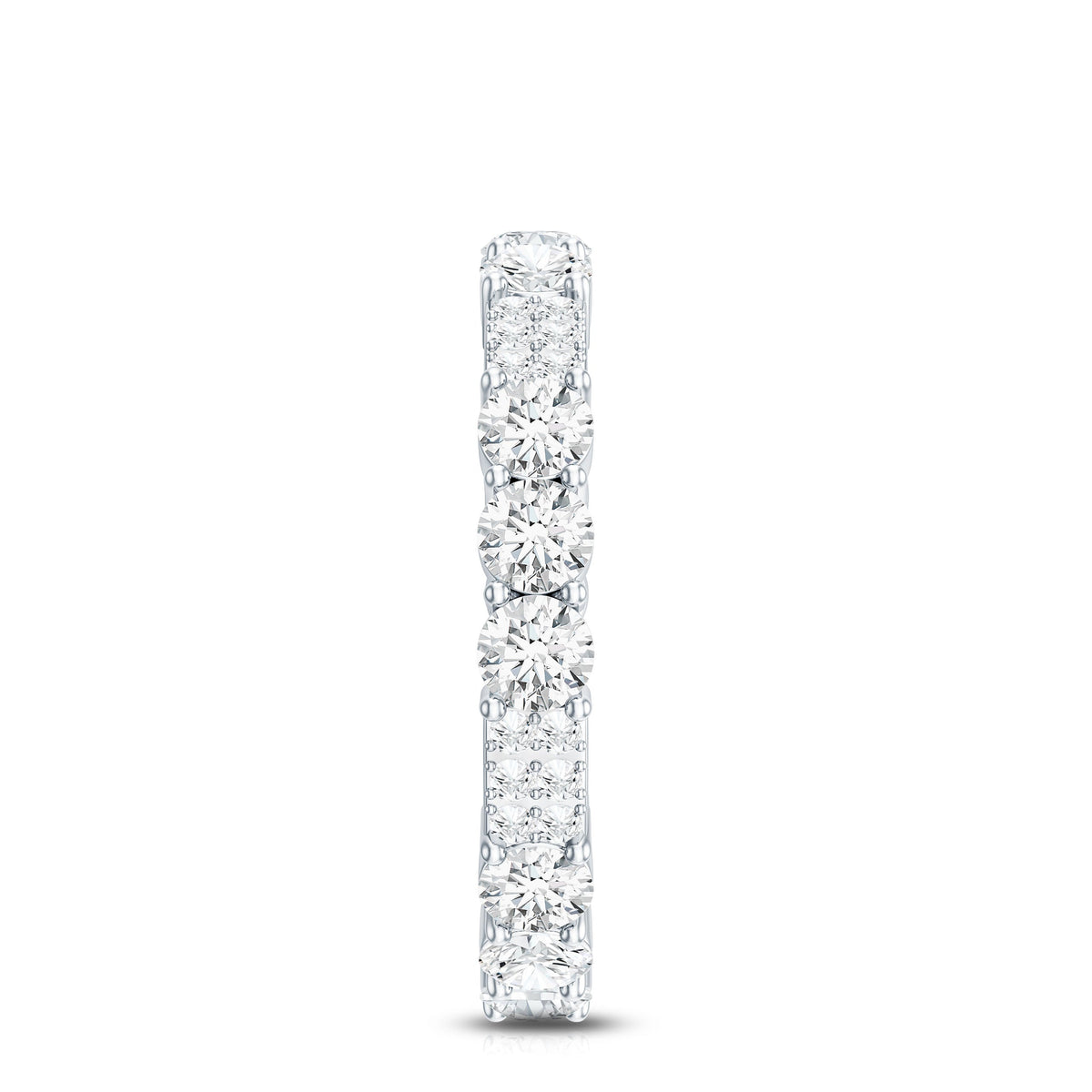 Designer Round Moissanite Full Eternity Ring for Women