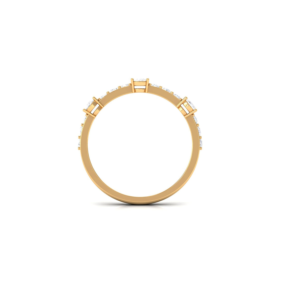 Natural Diamond Half Eternity Band Ring
