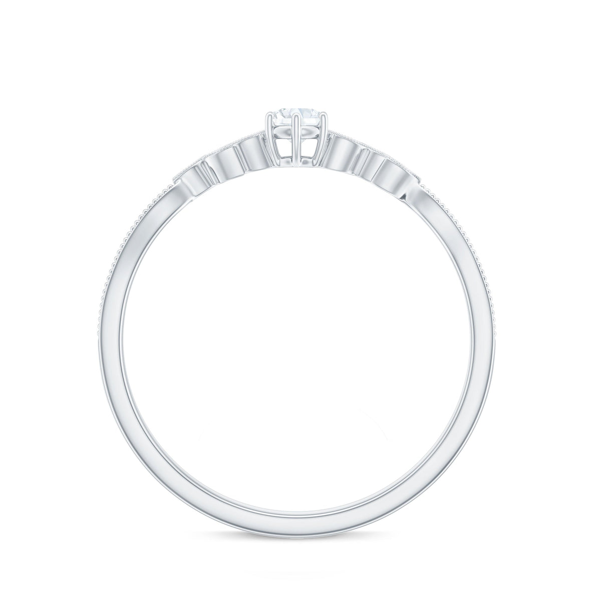 Nature Inspired Diamond Flower Ring for Proposal