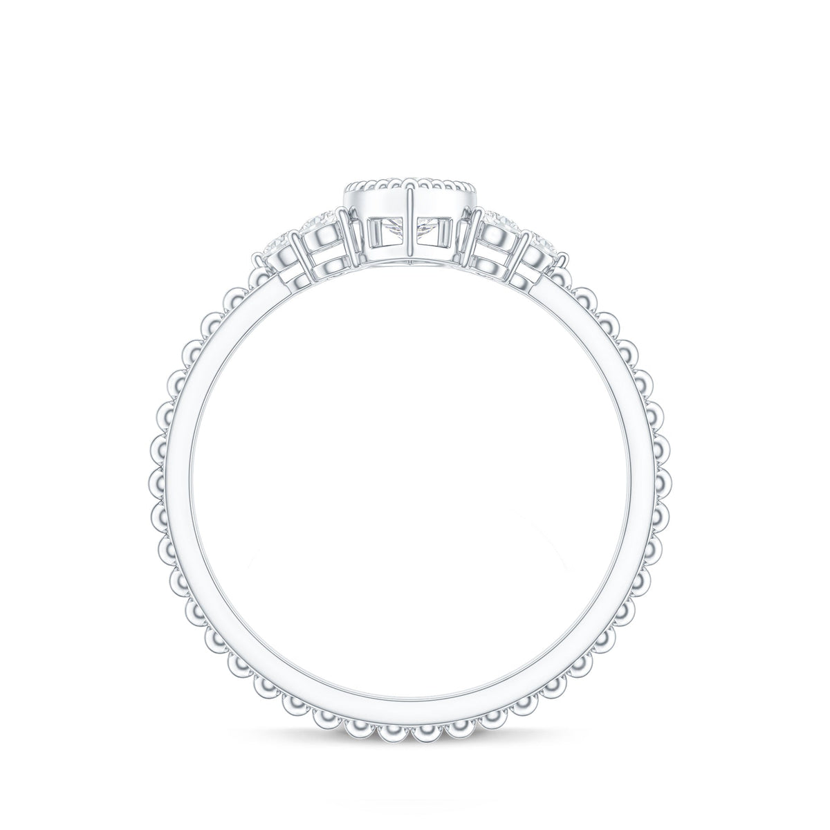 Marquise Cut Moissanite Vintage Looking Engagement Ring