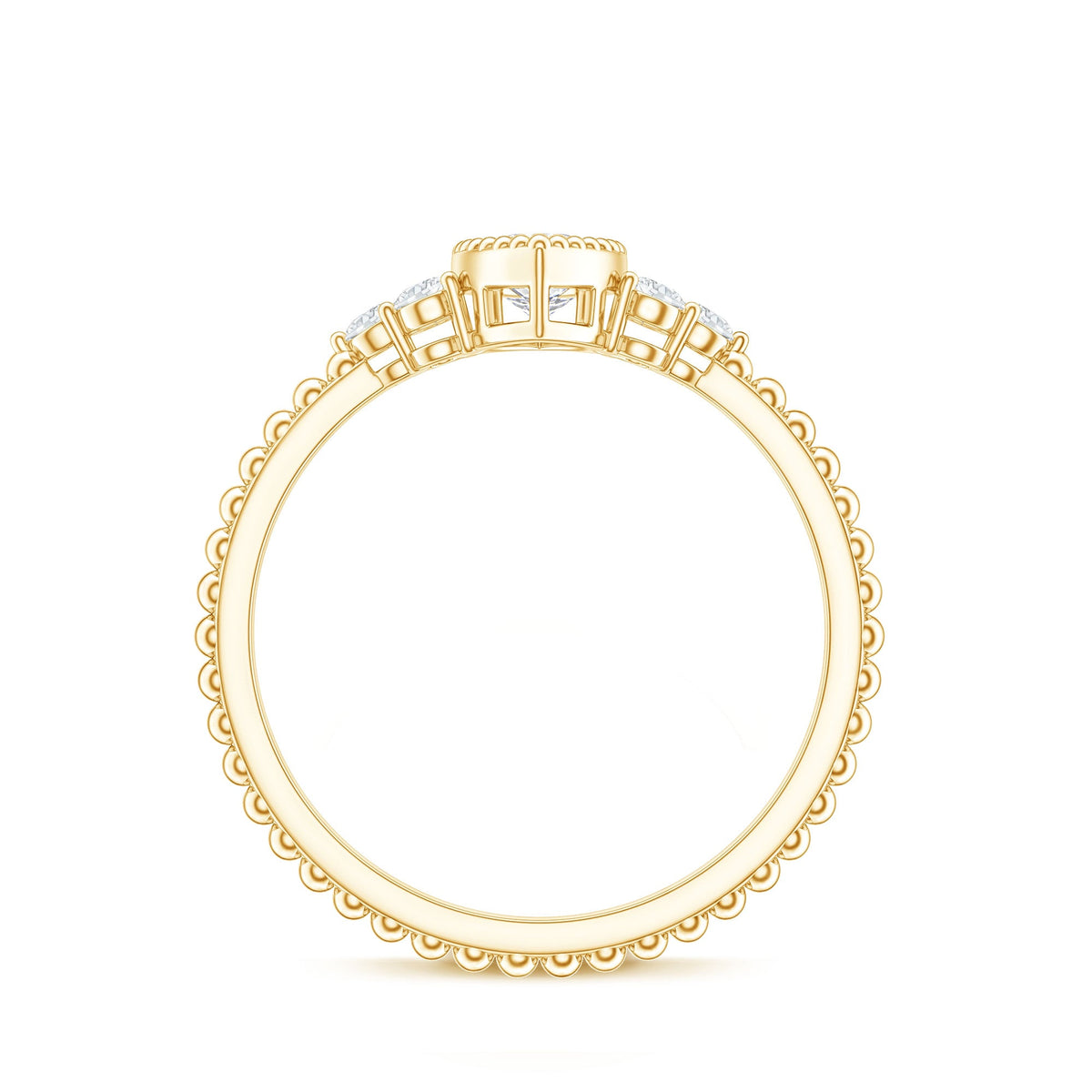 Marquise Cut Moissanite Vintage Looking Engagement Ring