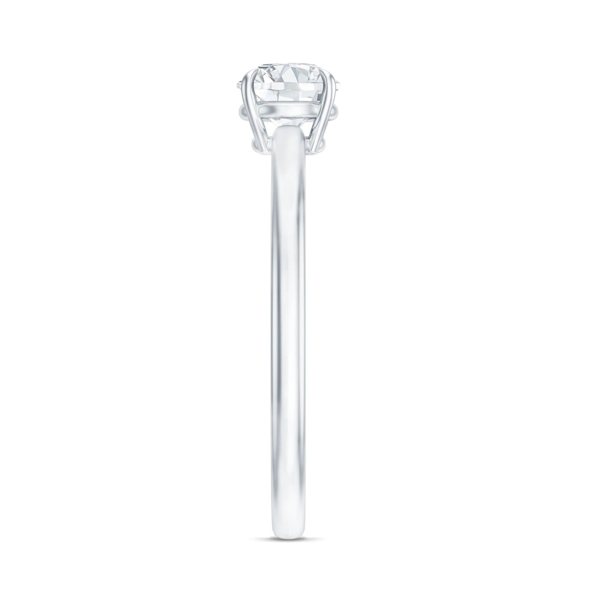 Round Shape Lab Grown Diamond Solitaire Ring