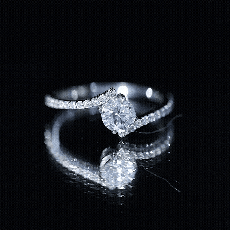 Lab Grown Diamond Solitaire Promise Engagement Ring