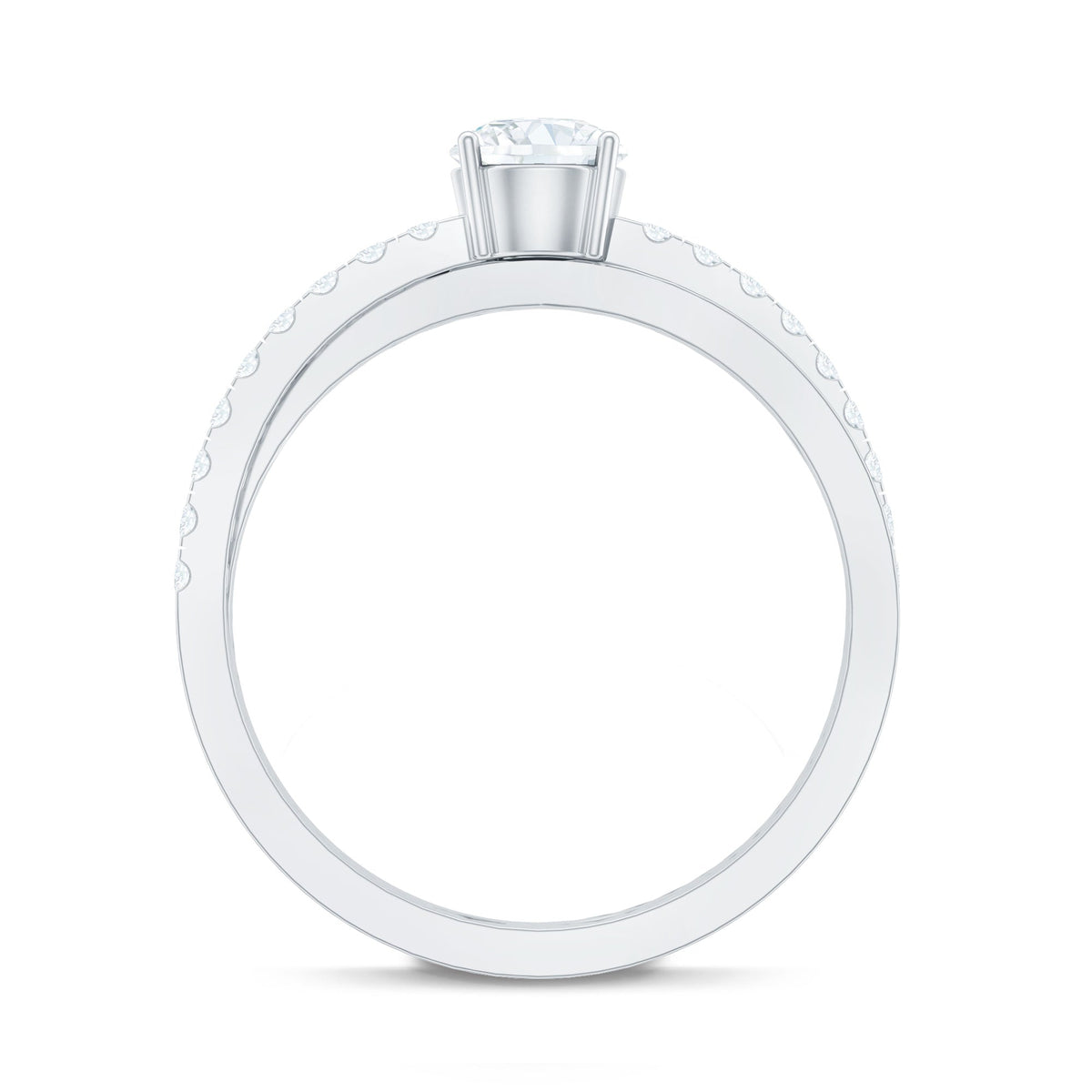 Round Lab Grown Diamond Solitaire Promise Ring