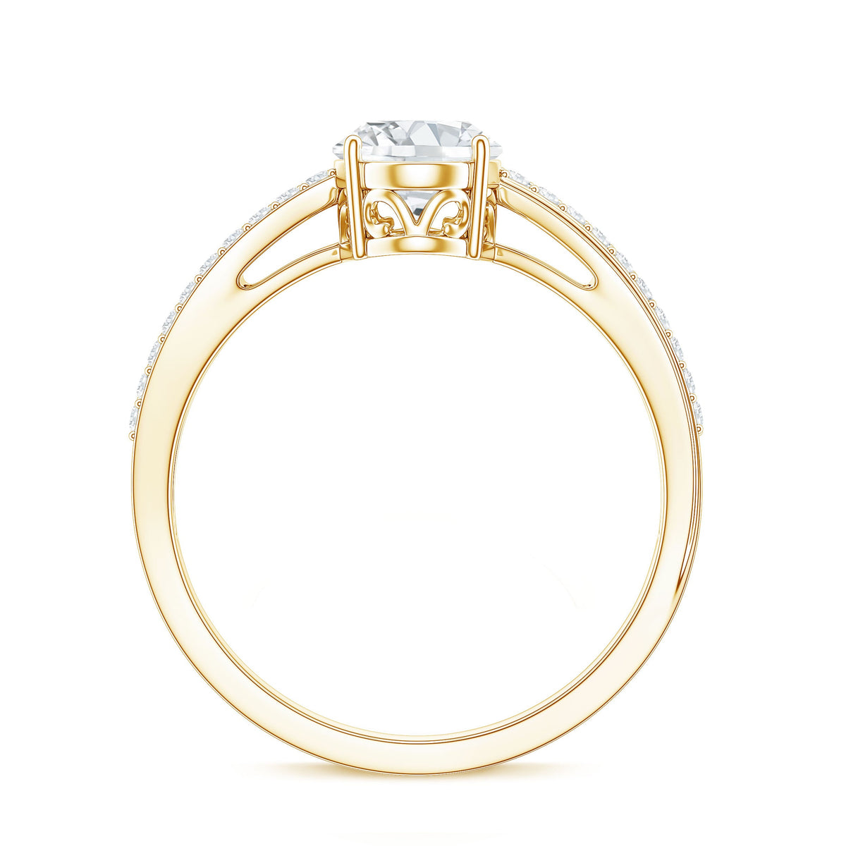 Classic Oval Shape Lab Grown Diamond Solitaire Engagement Ring