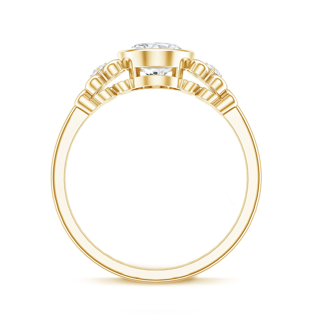 Classic Oval Lab Grown Diamond Solitaire Engagement Ring