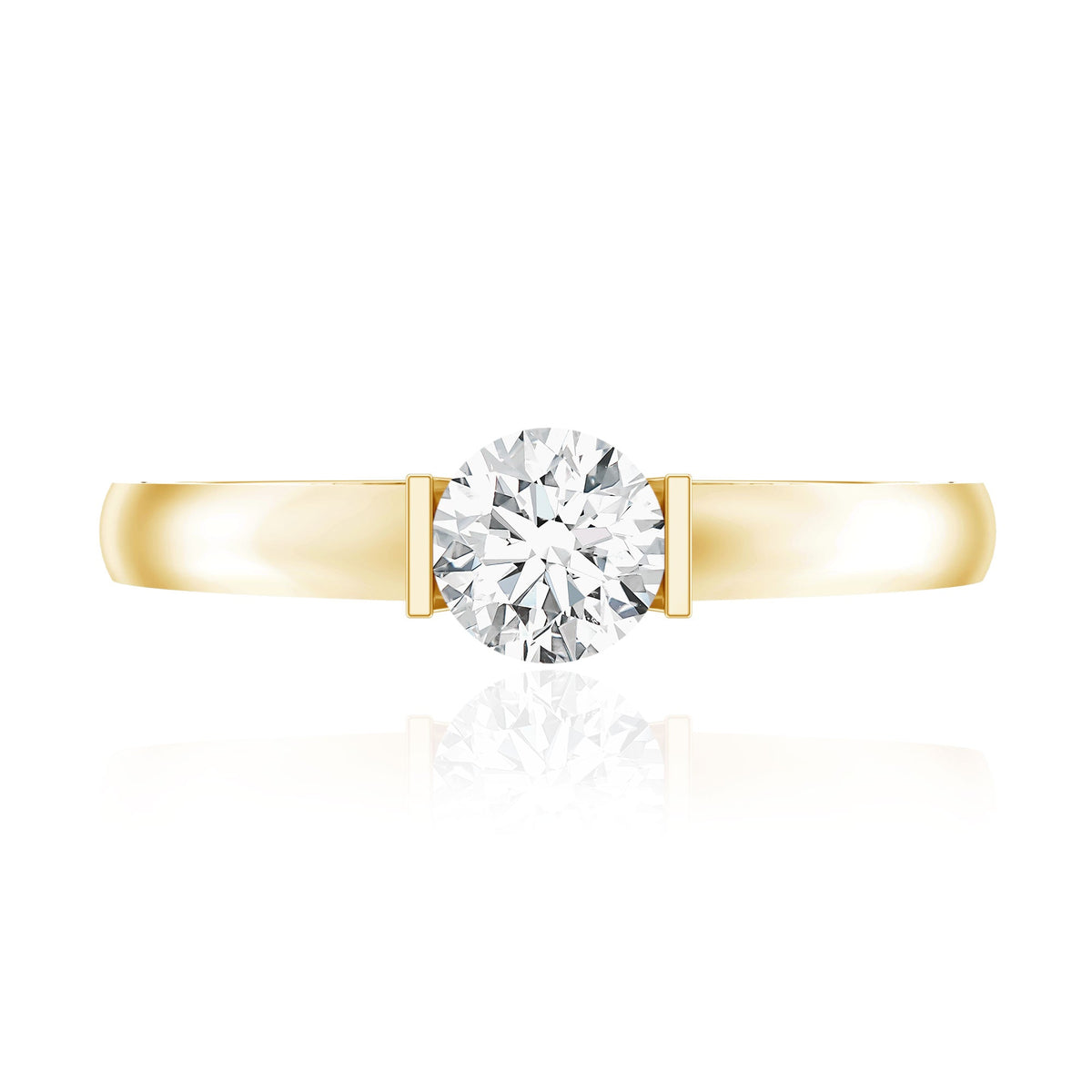 Minimal Lab Grown Diamond Solitaire Ring