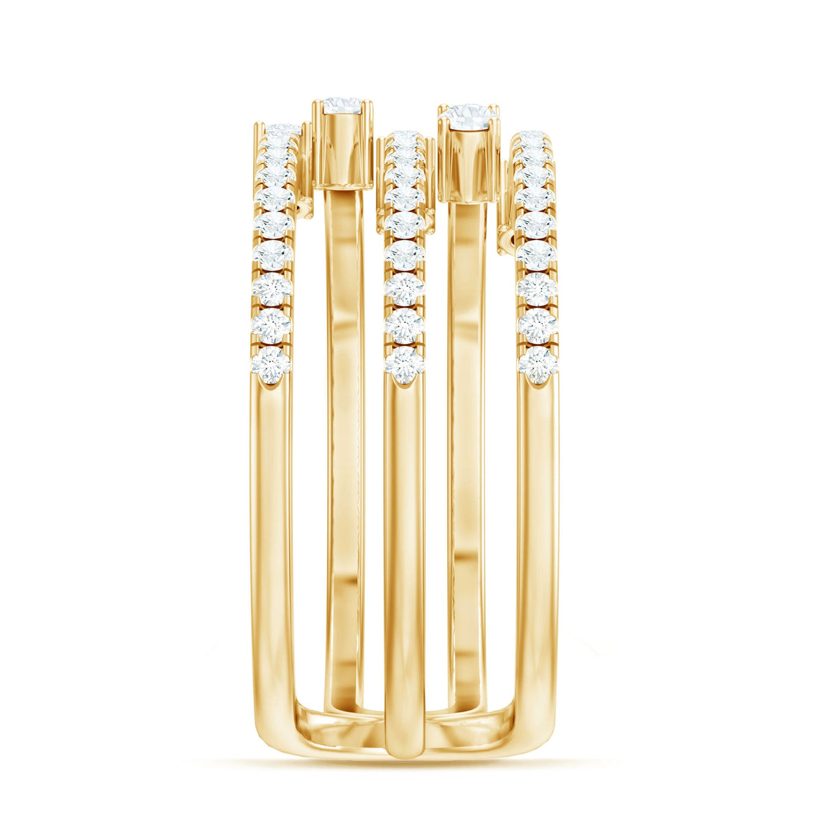 Certified Diamond Cocktail Wrap Ring