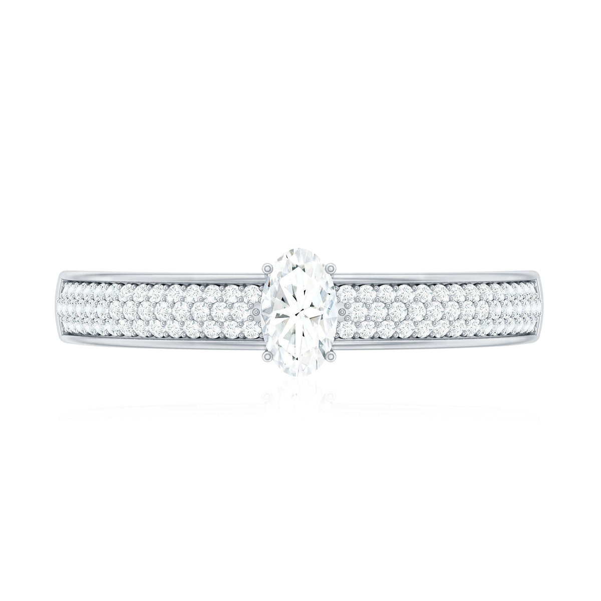 Oval Cut Diamond Classic Engagement Ring