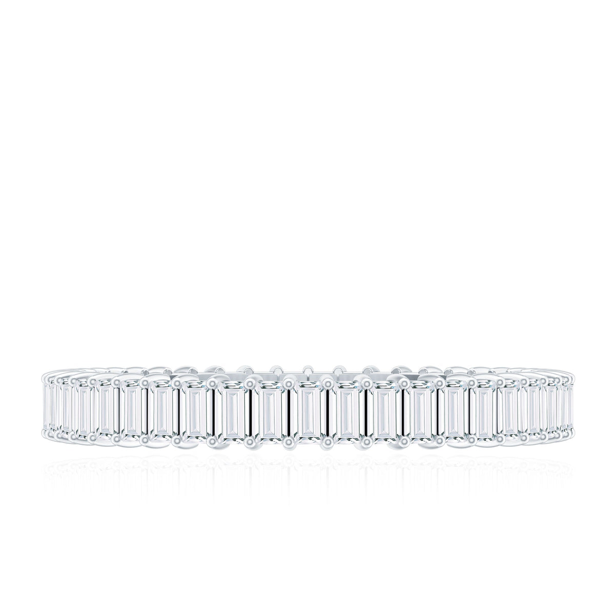 Baguette Cut Diamond Eternity Wedding Band Ring