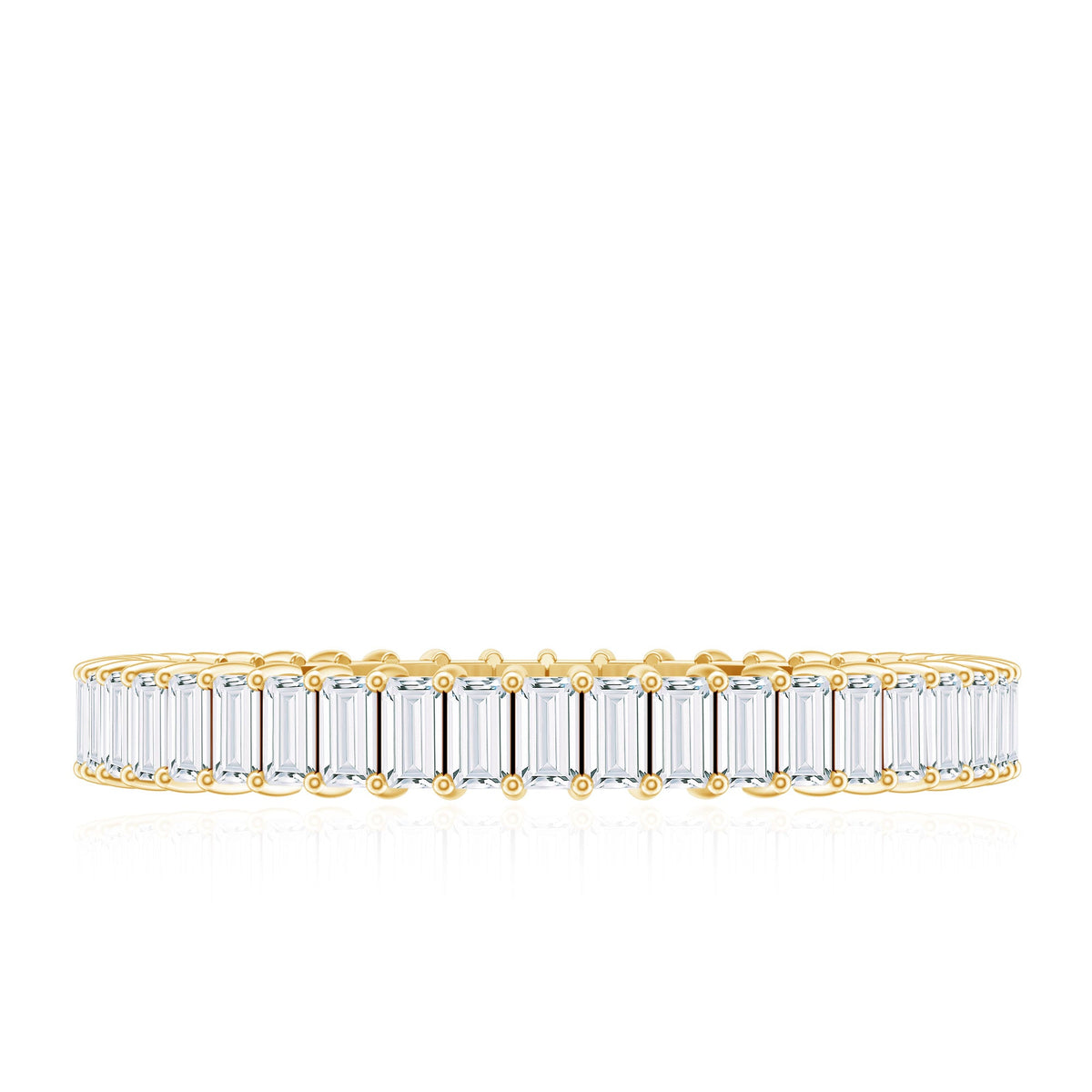 Baguette Cut Diamond Eternity Wedding Band Ring