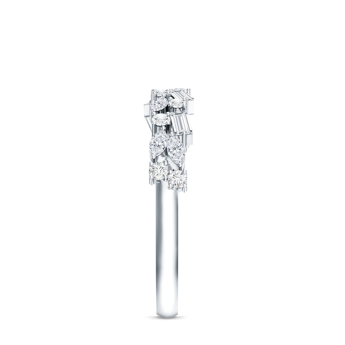 Real Diamond Half Eternity Band Ring