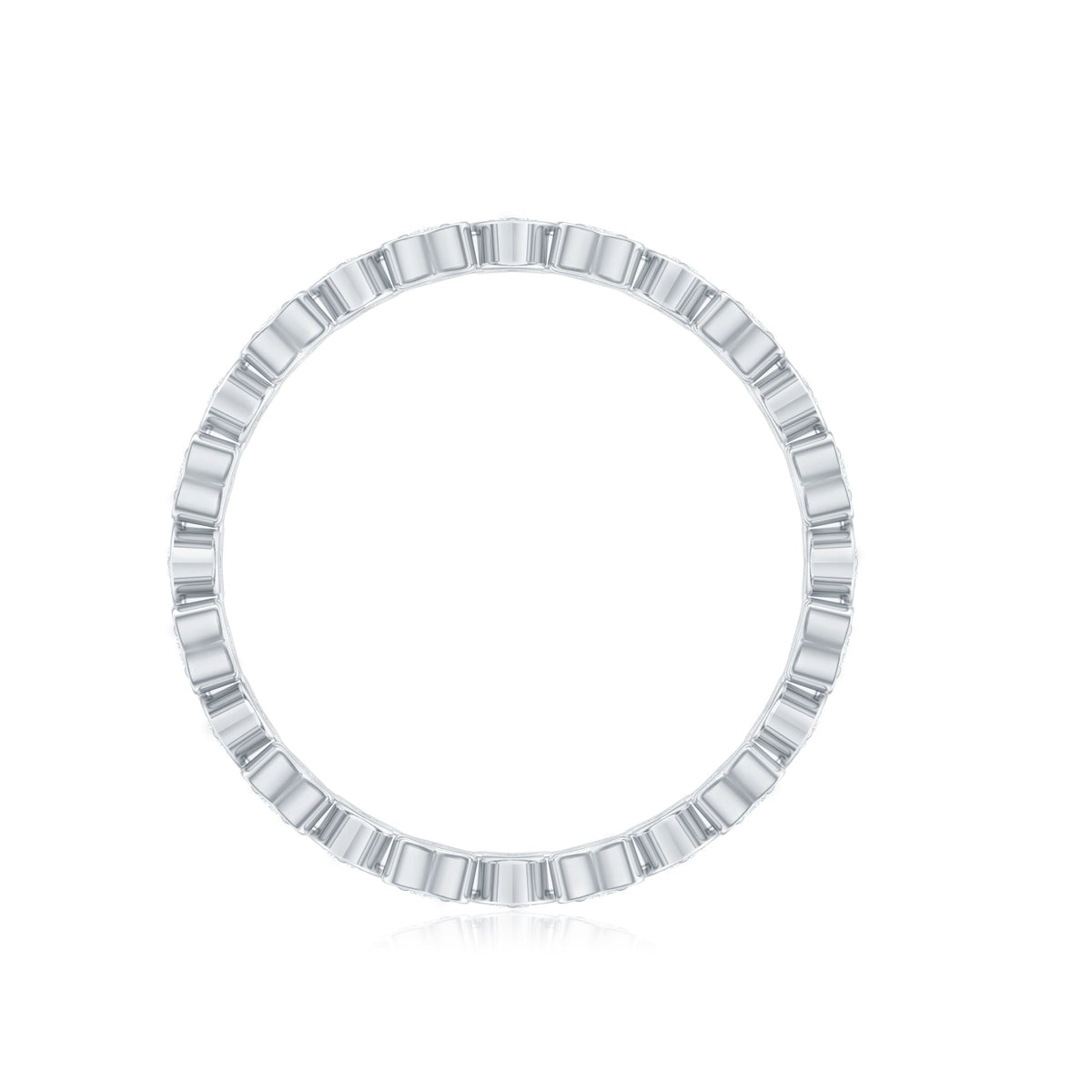 Certified Diamond Heart Eternity Band Ring