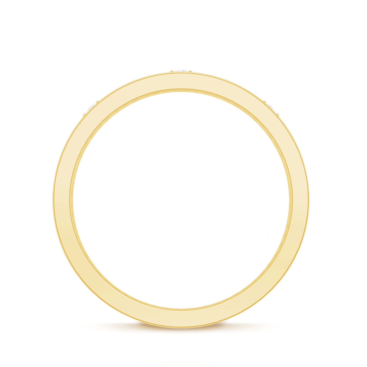 Certified Three Diamond Wedding Band Ring