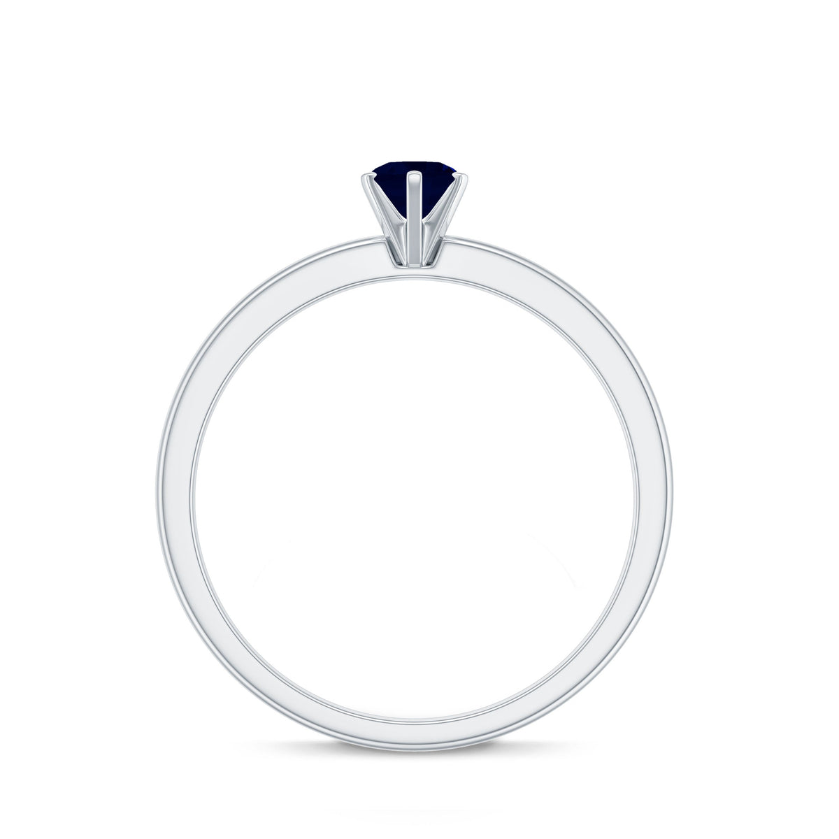 Genuine Blue Sapphire September Birthstone Ring for Women