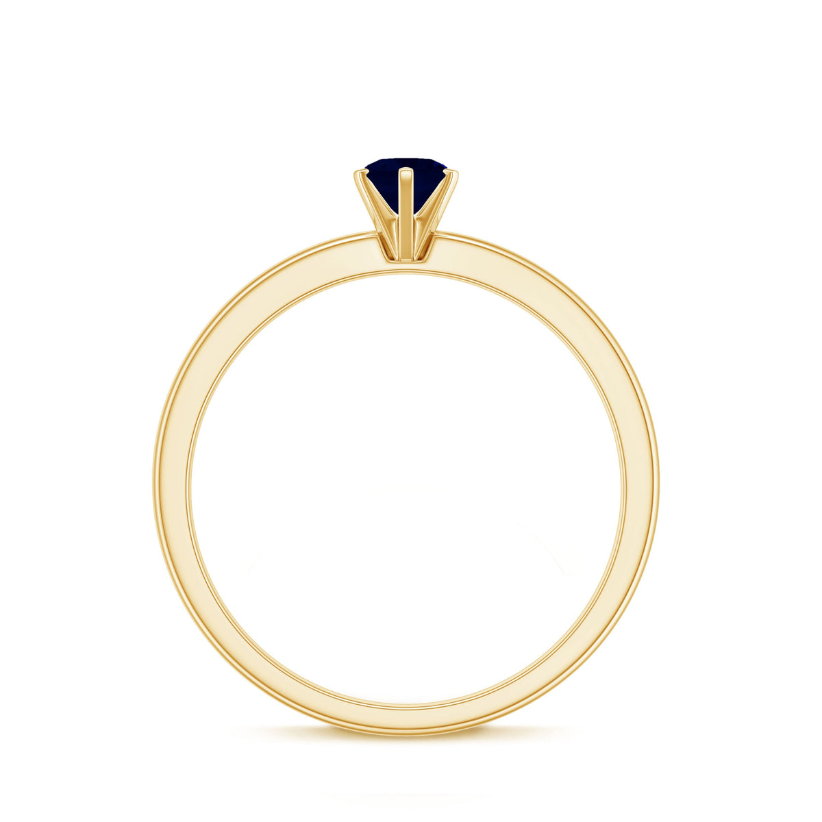 Genuine Blue Sapphire September Birthstone Ring for Women