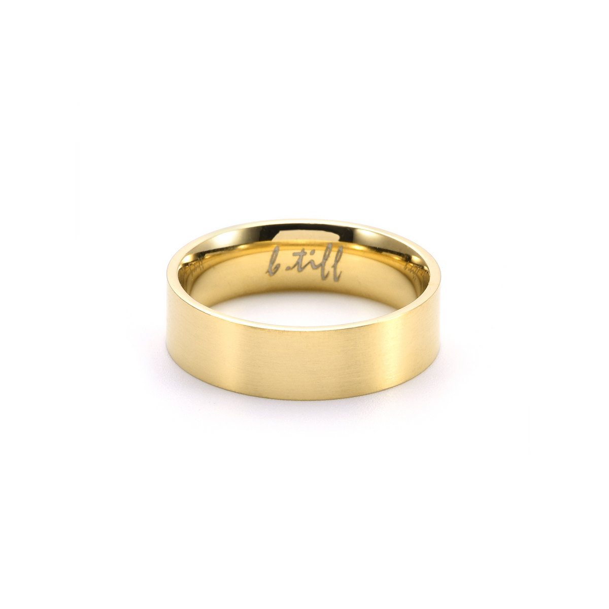 RG600G B.Tiff Gold Simplicity 6mm Stacking Plain Ring