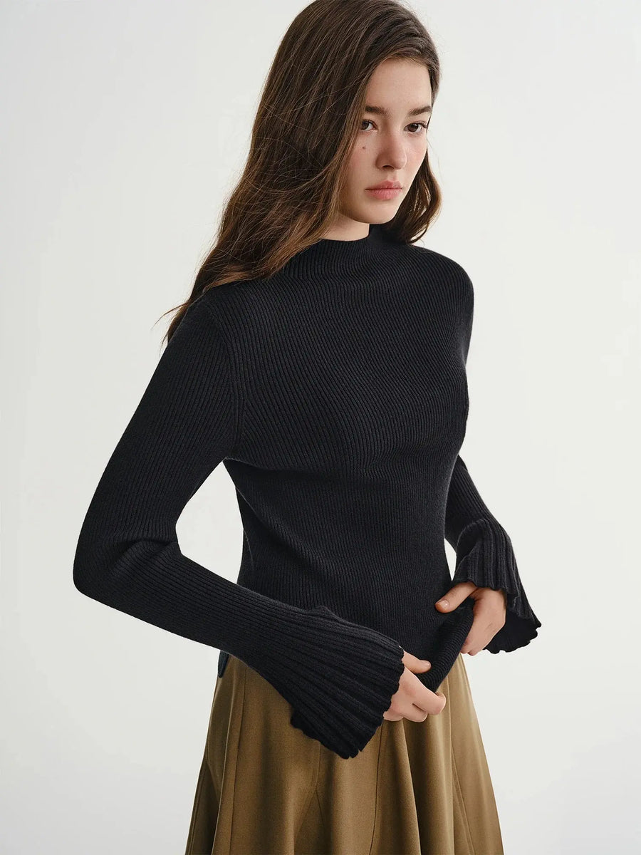 Women's Relaxed Fit Asymmetric Hem Winter Sweater