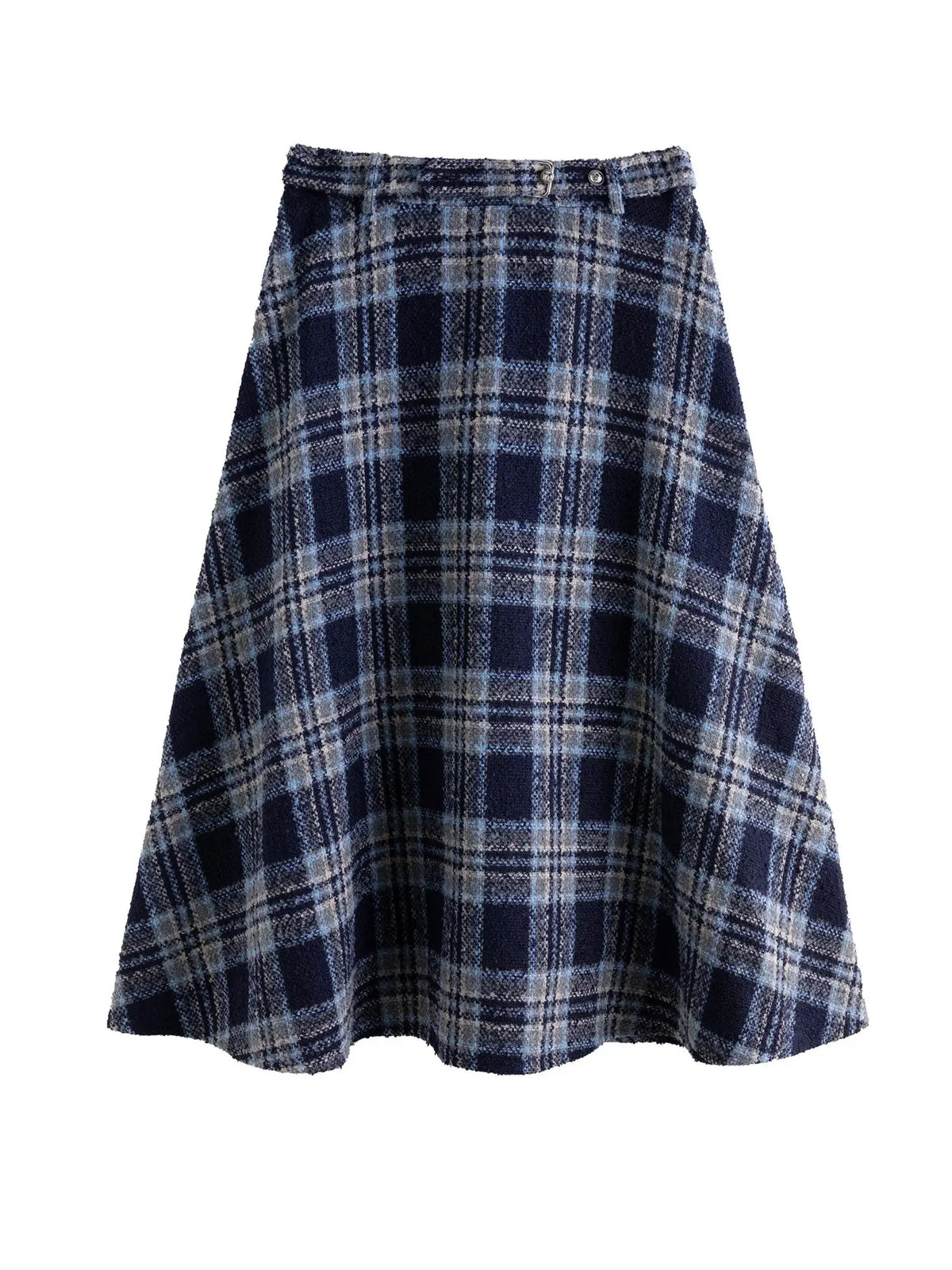 Plus Size Retro Plaid Vest & Skirt Suit