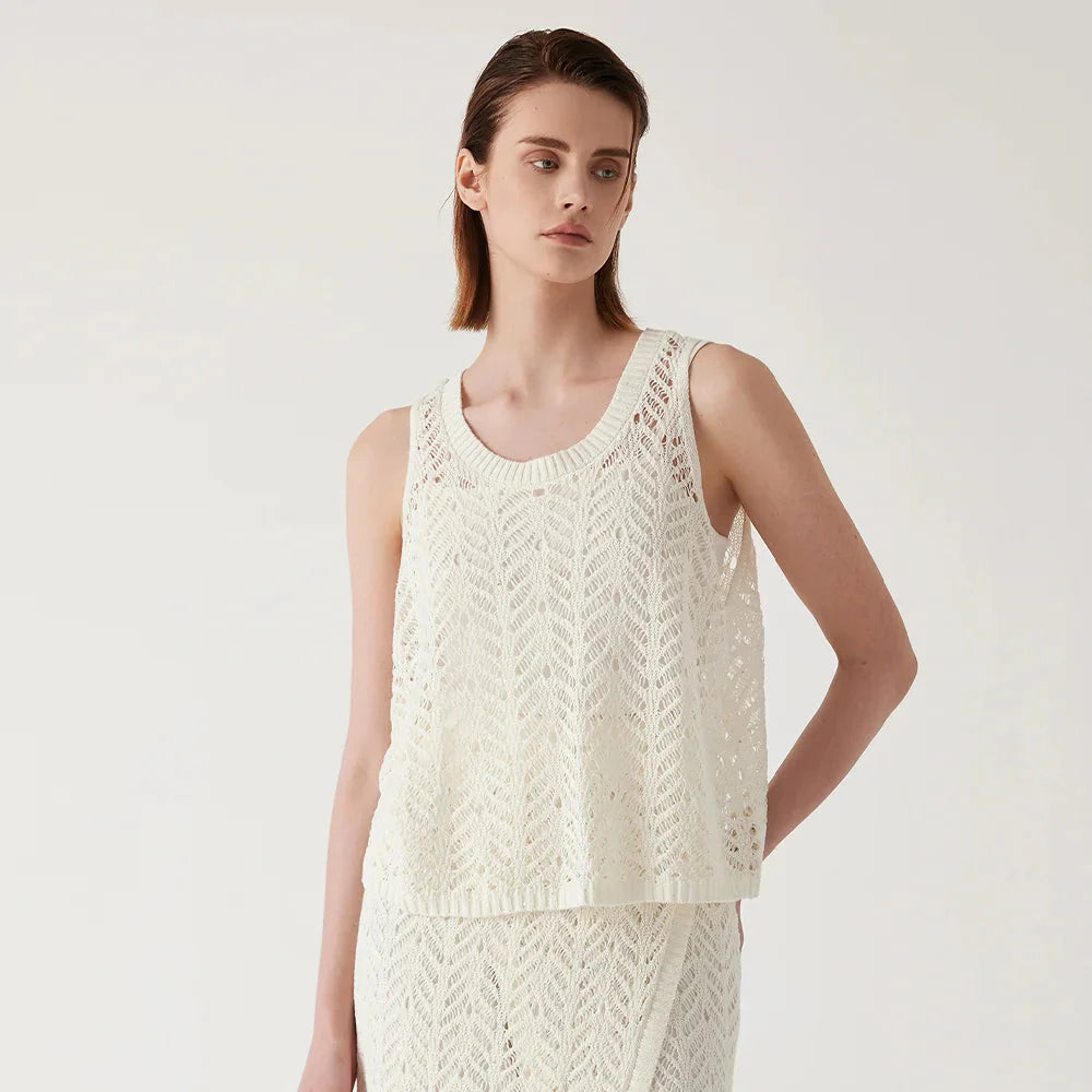 Women's Premium Linen Summer Vest Elegant Luxury Style