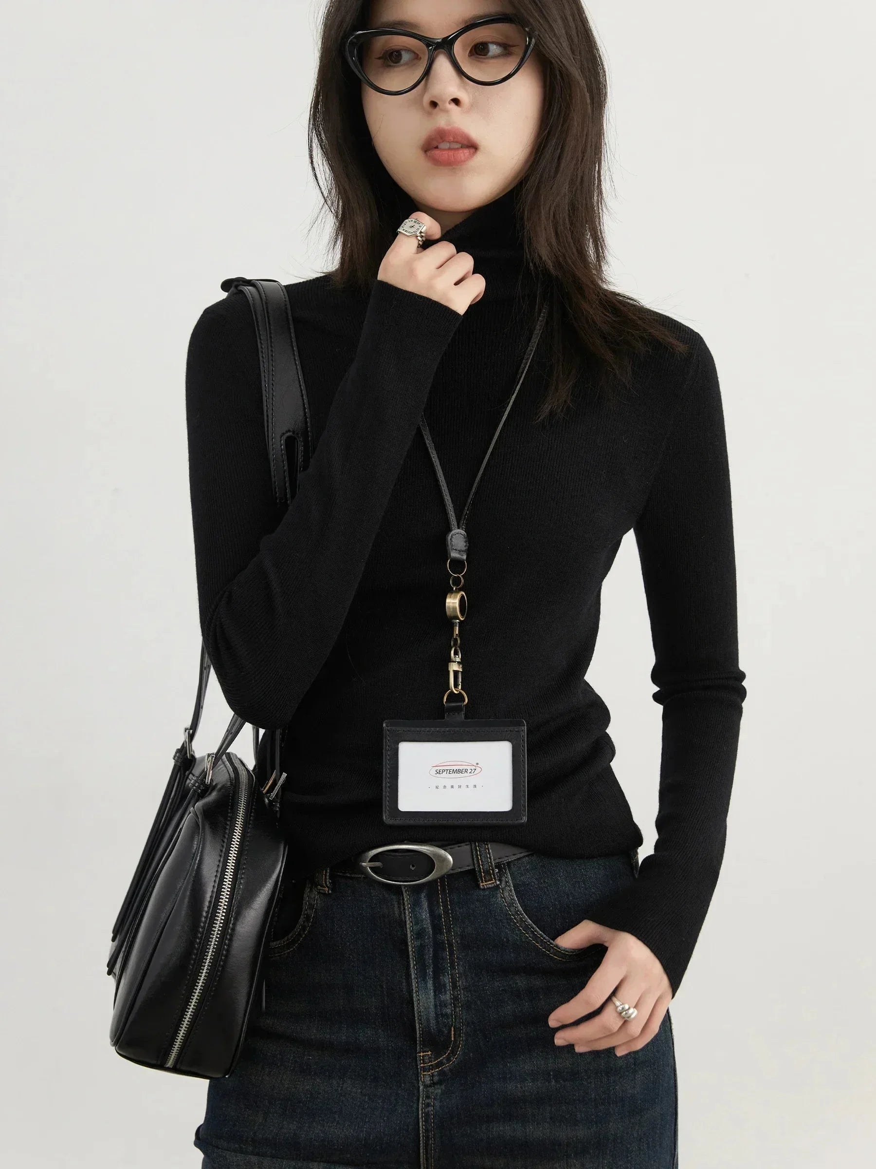 Slim Turtleneck Sweater Autumn Winter Knit Pullover