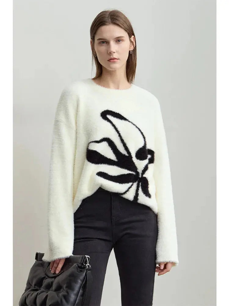 Warm Winter Pullover Sweater for Women - Loose Fit