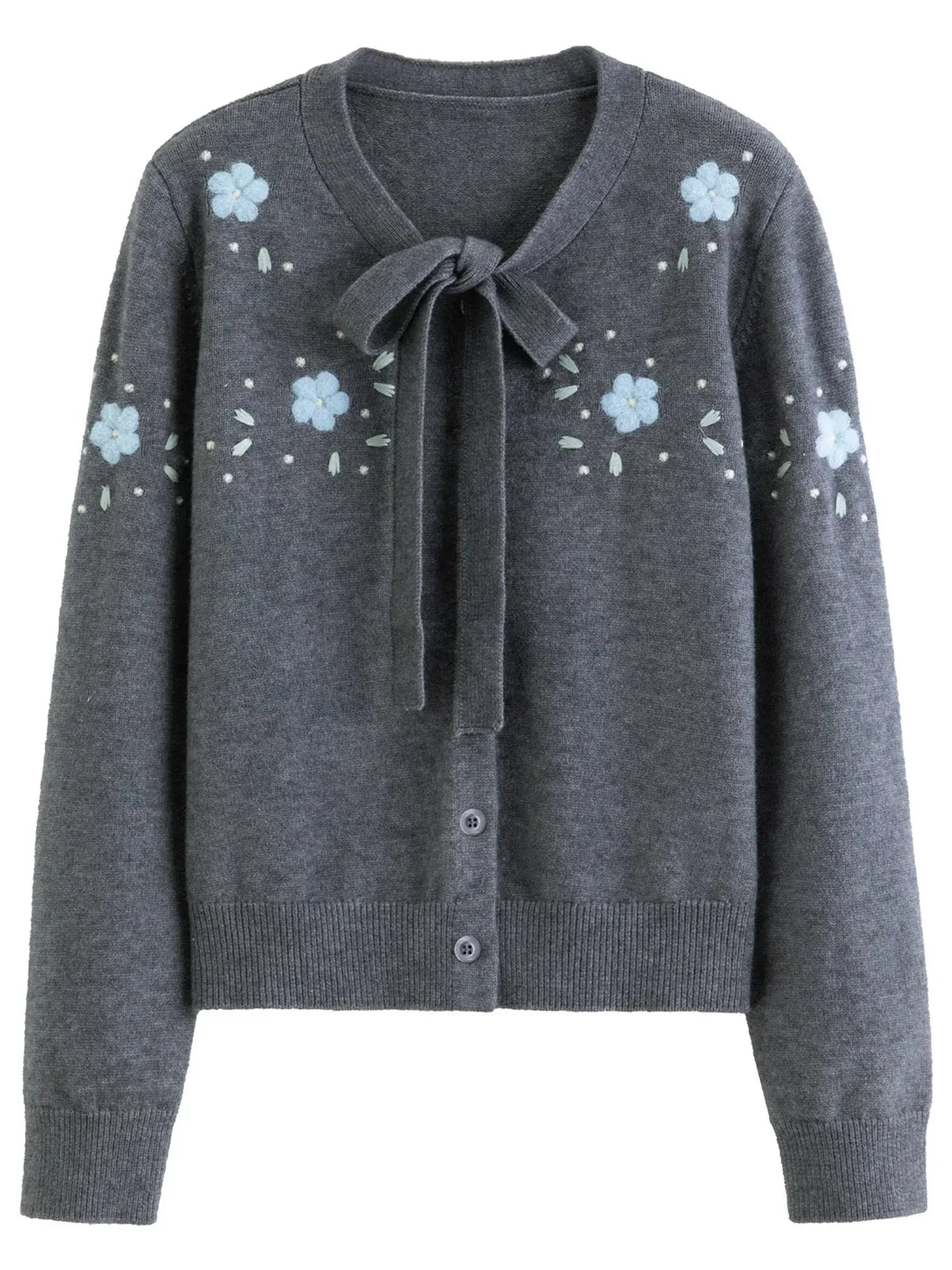 Chic Plus Size Floral Open-Front Sweater