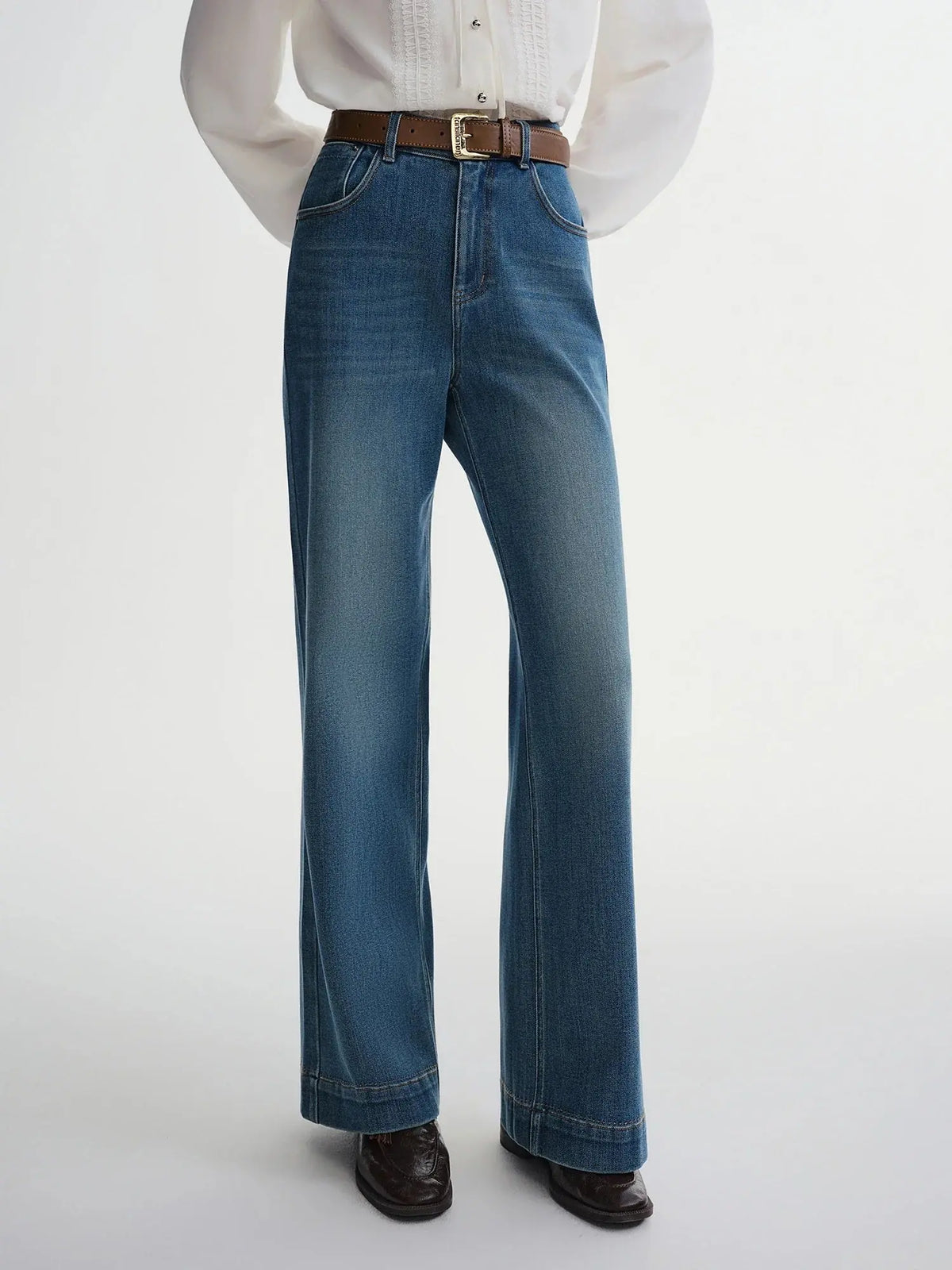 Perfect Stretch High-Waist Straight Leg Jeans for Plus Sizes