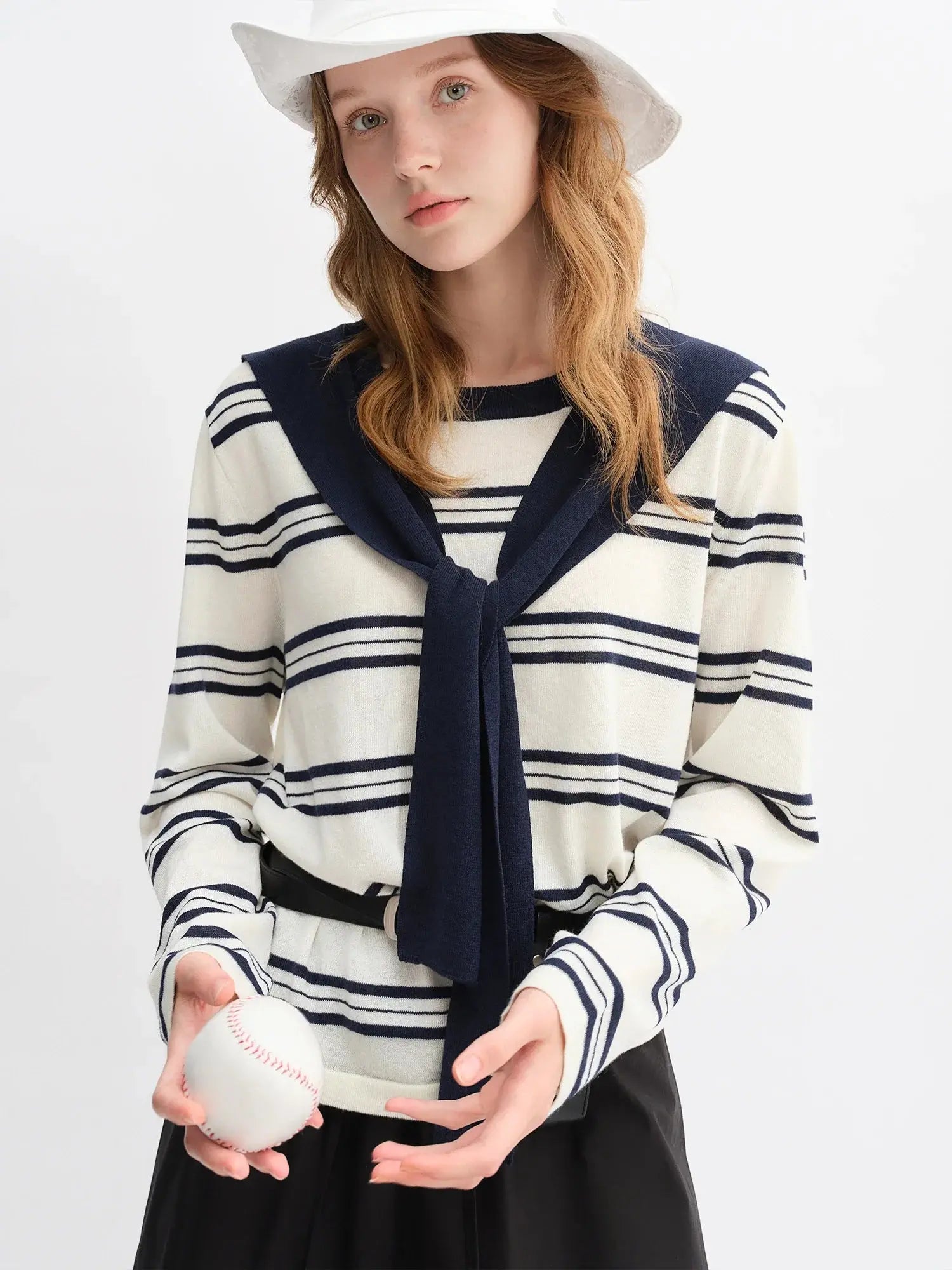 3-Piece Sweater, Skirt, and Shawl Set