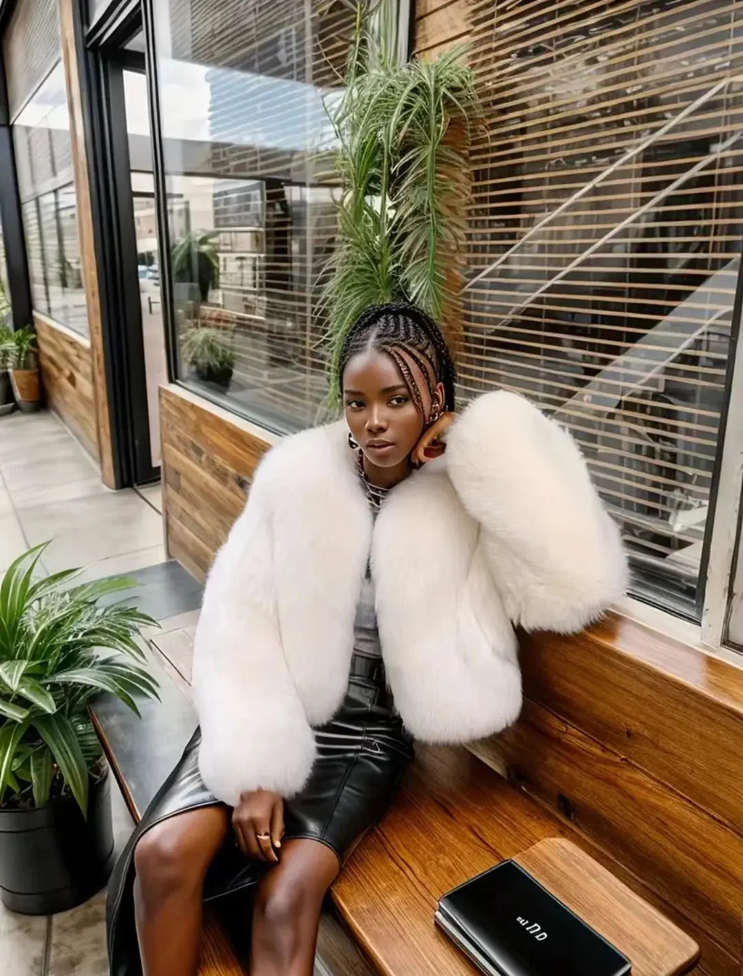Elegant Imitation Fur Jacket