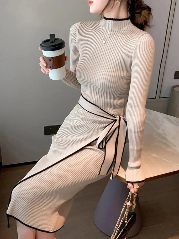 Women's Knitted Sweater Dress