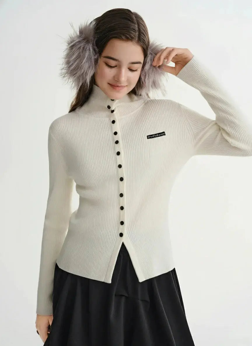 Slim-Fit Long Sleeve Top for Autumn/Winter