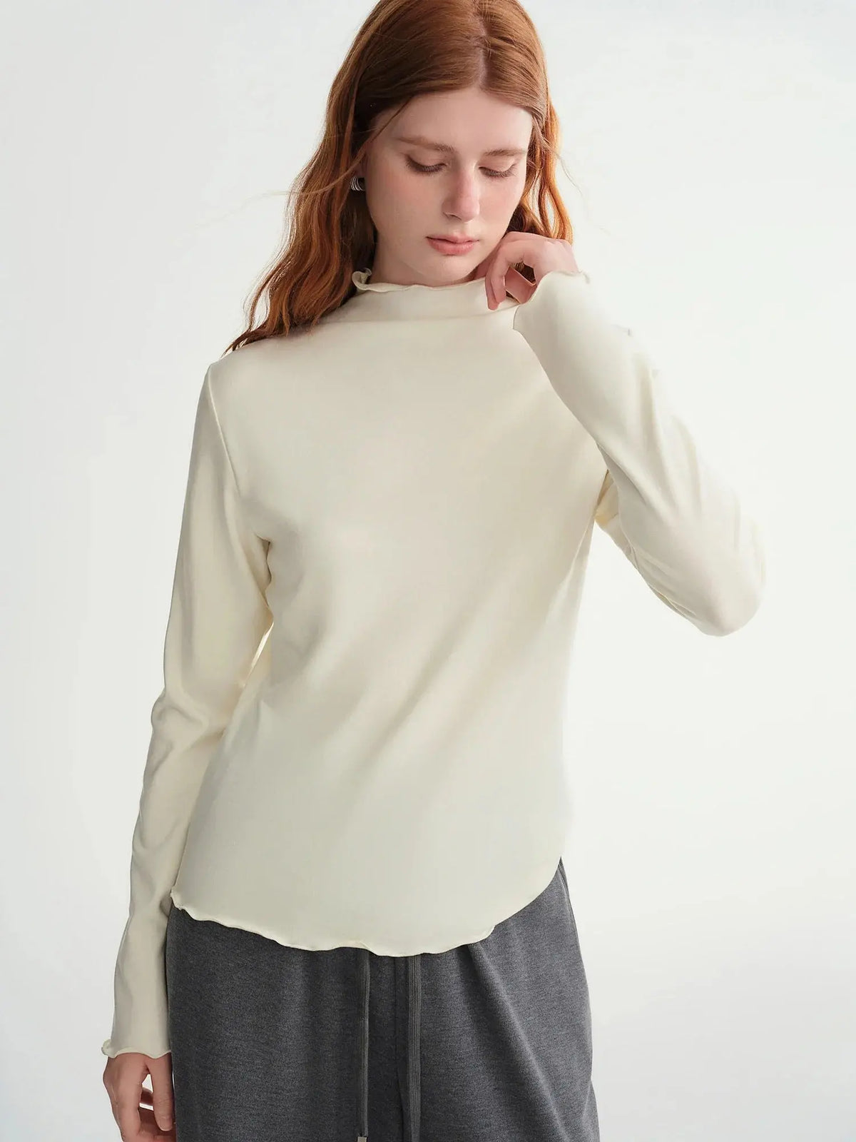 Women's Soft Self-Heating Wool Knit T-Shirt