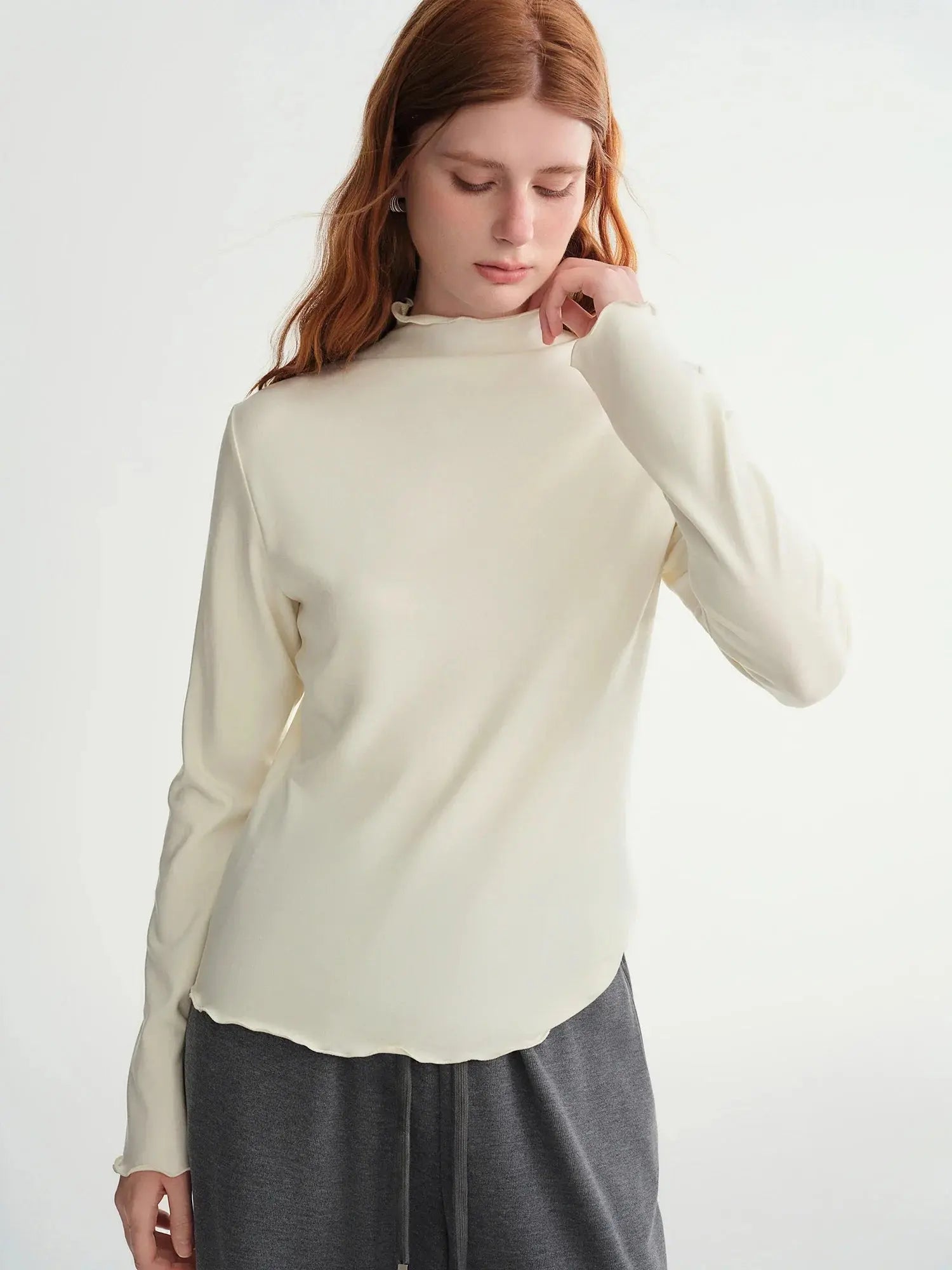 Women's Soft Self-Heating Wool Knit T-Shirt