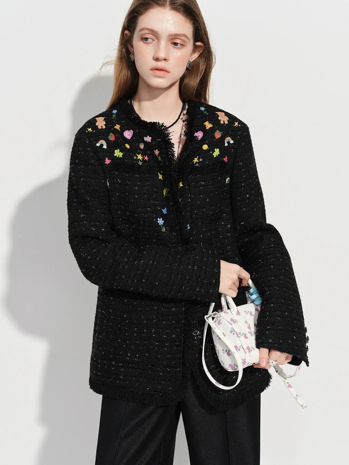 Ins-Style Hand-Painted Short Jacket