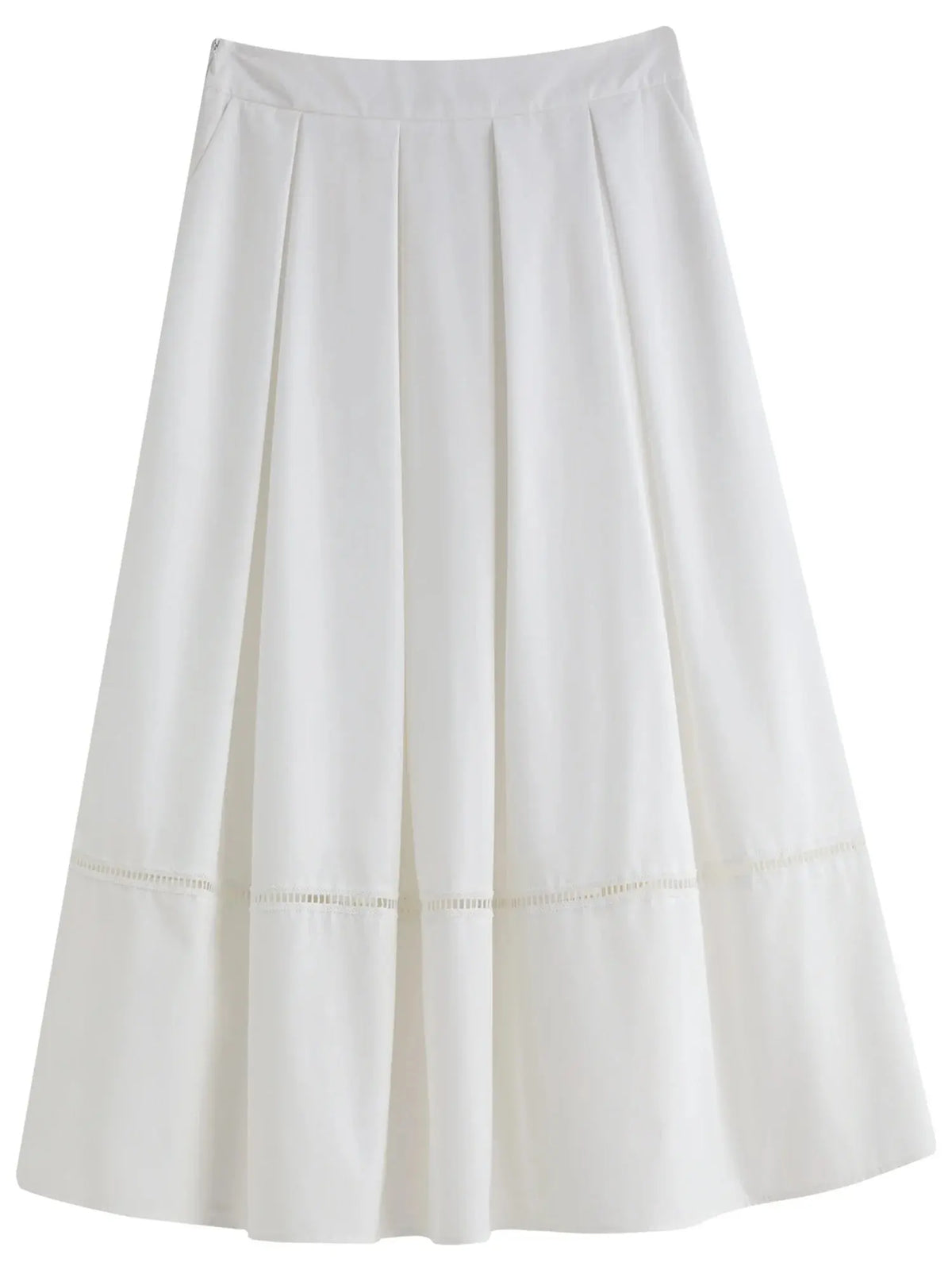 Retro Art Print Plus Size High-Waist Long Skirt
