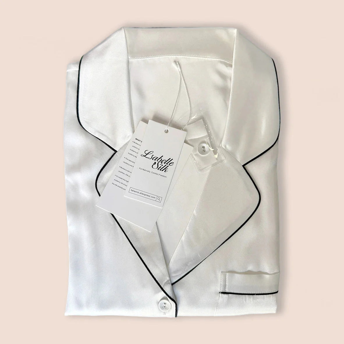 Real Mulberry Silk Pajama Set: Short Sleeve & Shorts