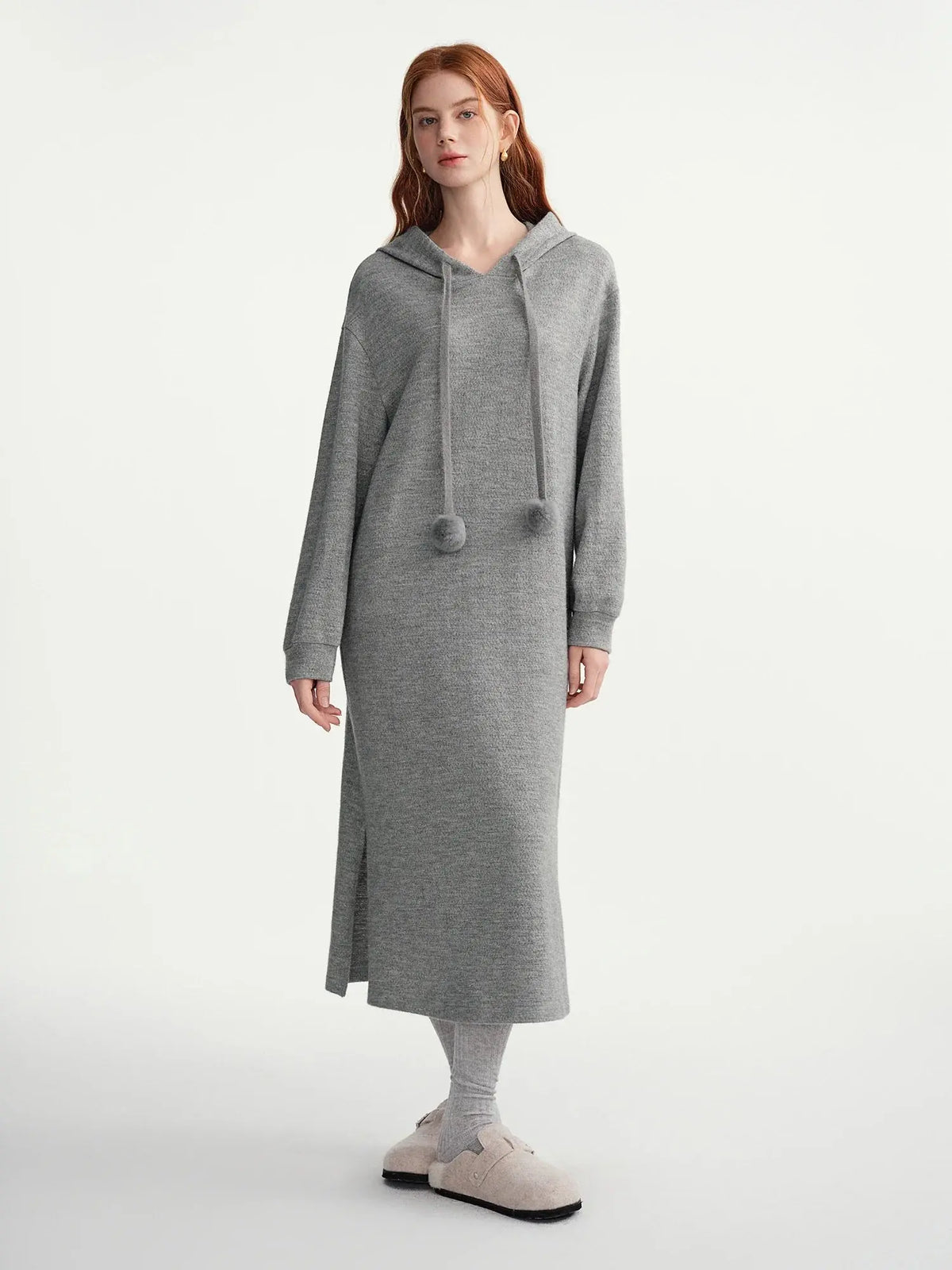 Women's Hooded Knit Sweater Dress