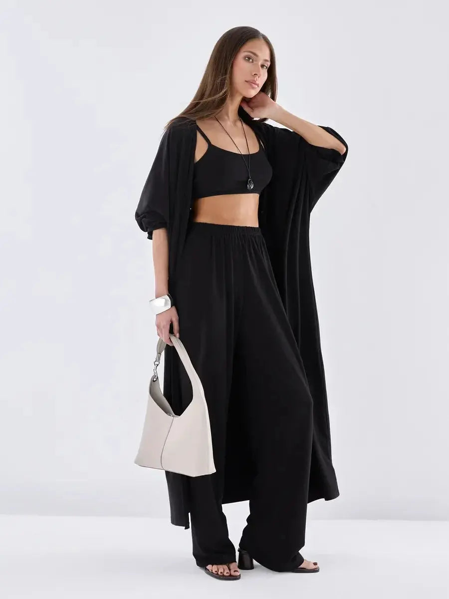 3-Piece Casual Knit Lounge Set