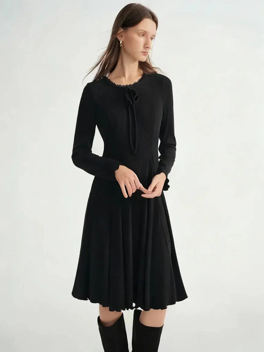 Slim Fit Bodycon Long Dress with Lace