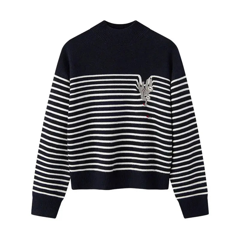 Women's Loose Half Turtleneck Sweater